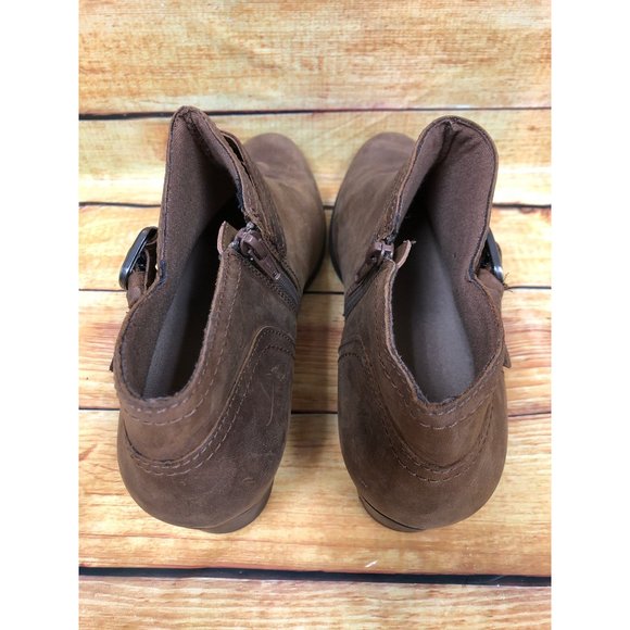 Collection by Clarks Adreena Brown Leather Ankle Boots Booties Womens 9 M (y6e) - Picture 4 of 10